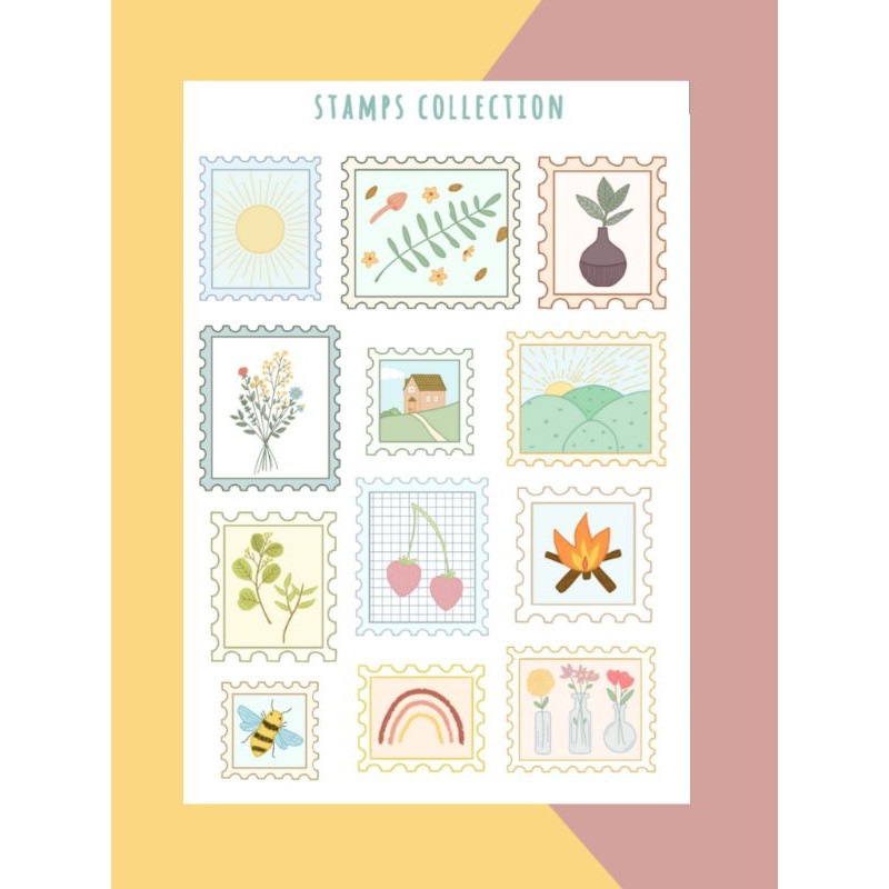 

Sticker Sheet [Stamps Collection] (kiss cut)