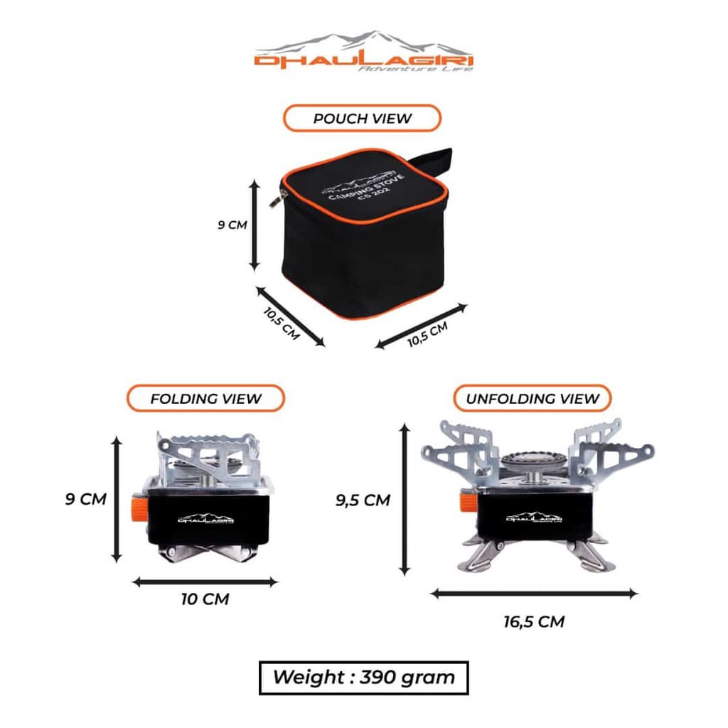 [COD] Kompor Camping Dhaulagiri Stove CS-202/kompor kotak kemping portabel