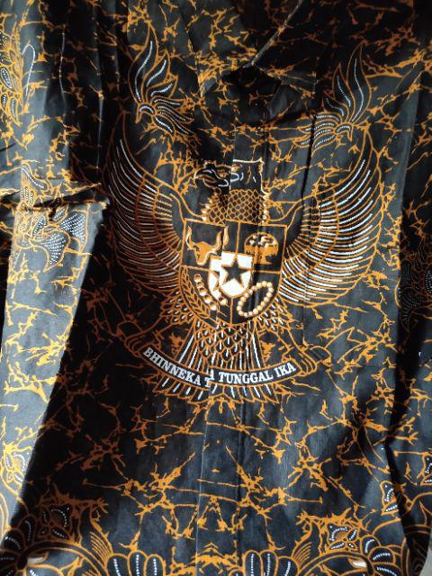 New Promo!!! Model Baru Motif Garuda Batik Pekalongan Lengan Panjang Keren Elegan