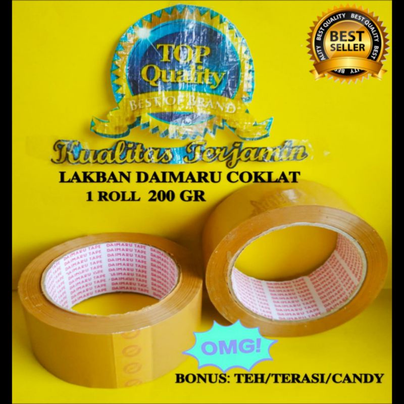 

LAKBAN COKLAT DAIMARU 1 ROLL BONUS TEH/TERASI/CANDY