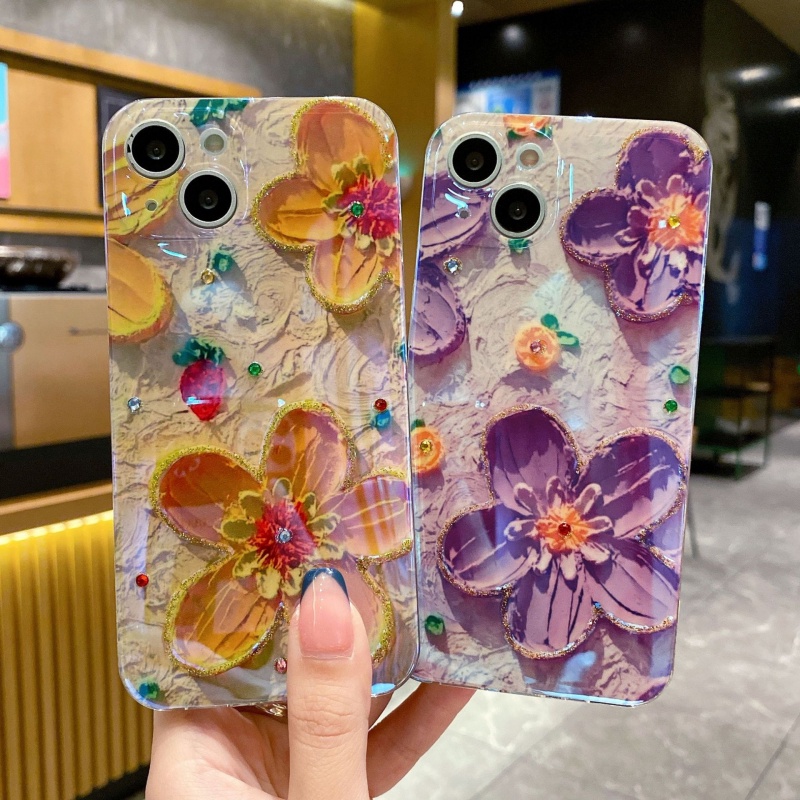 Soft case Motif Bunga Daisy Untuk iphone 13 12 11 Pro Max XS XR 8plus iphone 12pro12pro Max 7 8 Plus X XS XR XSMAX