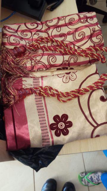Gorden Hordeng Bludru Motif  Bolak Balik Korden
