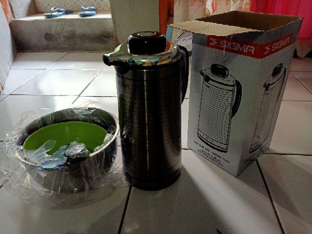 2 Pcs Mangkok Ulir Miring Hijau 7 Melamin Golden Dragon W-07a3