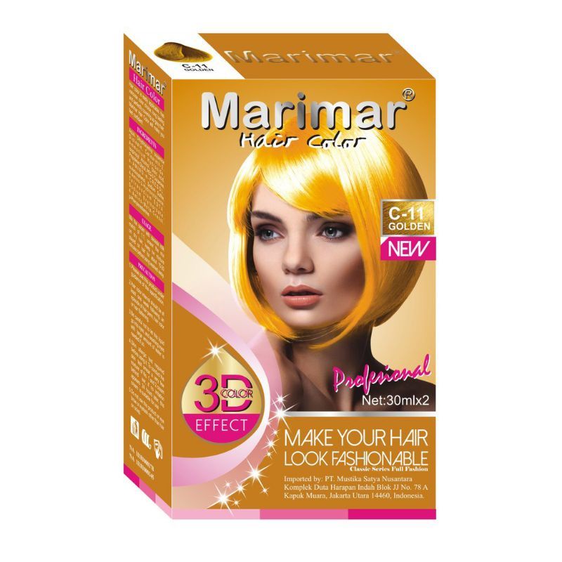 Marimar Hair Color Pewarna Rambut 30ml - Semir Rambut Hair Color - Cat Rambut /BPOM