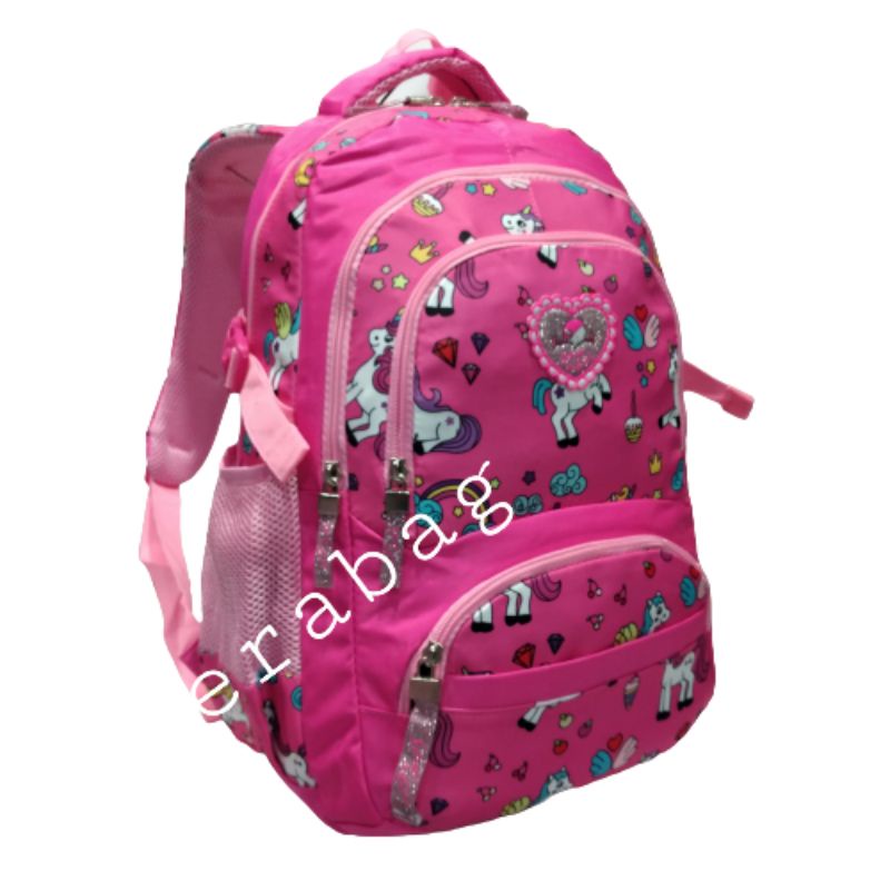 Tas Alto Silver Girl anak sekolah tas ransel kekinian Raincover  75620S1