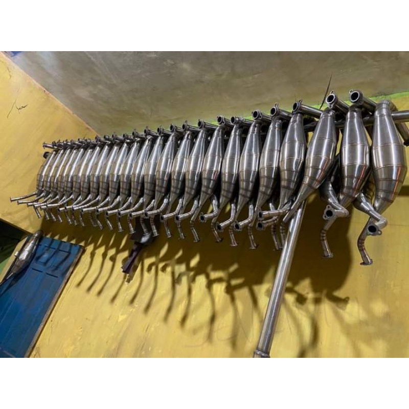 LEHERAN/HEADER PERUT/GEMBUNG AITECH TYPE L & C KNALPOT NINJA R&RR