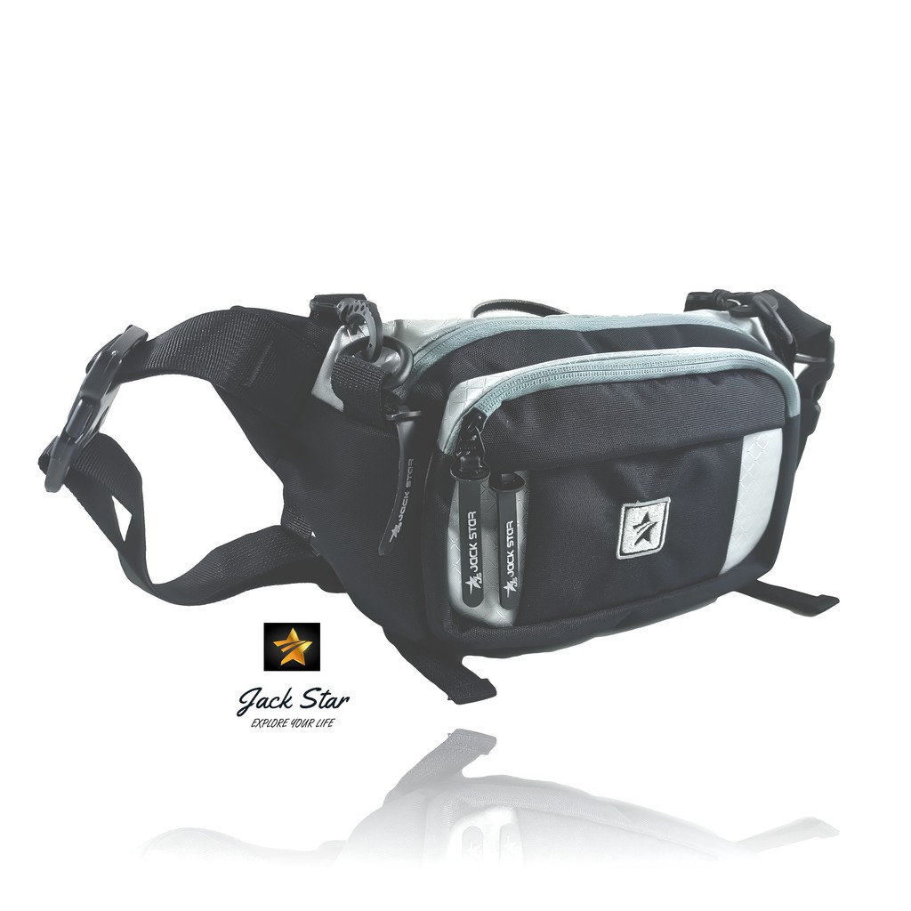 Tas Slempang Pria Tas Selempang Outdoor Tas Sepeda MTB Jackstar Waistbag Multifungsi Waist Bag Multifungsi Tas Selempang Multifungsi Tas Selempang Outdoor Multifungsi Slingbag Multifungsi