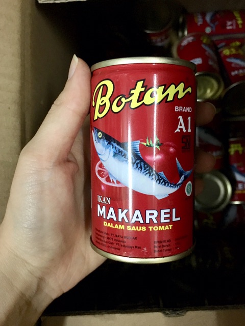 Botan Kecil / Botan Mackarel 155g / ikan Kaleng Botan 155 gram / Ikan Sarden Saus tomat Kaleng kecil