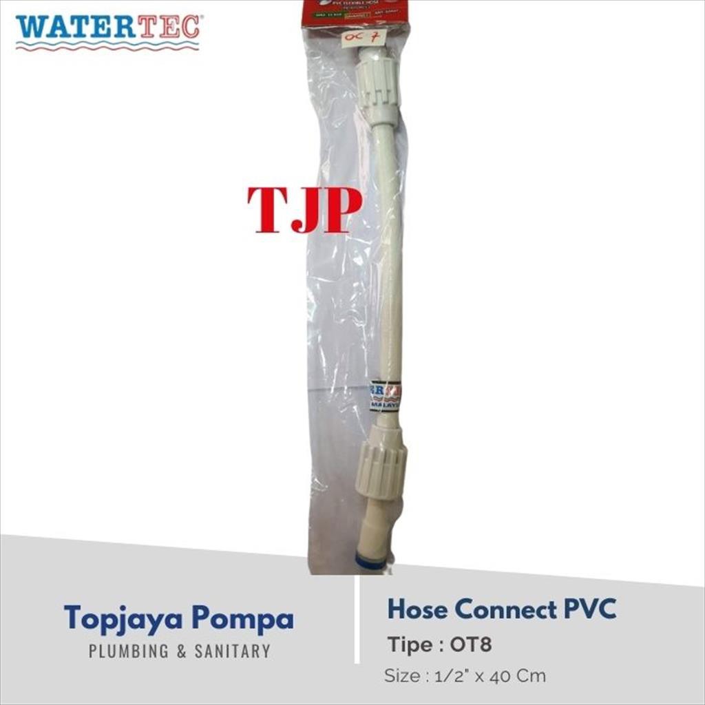 HOSE CONNECT PVC WATERTEC 1/2&quot; OT8 40Cm