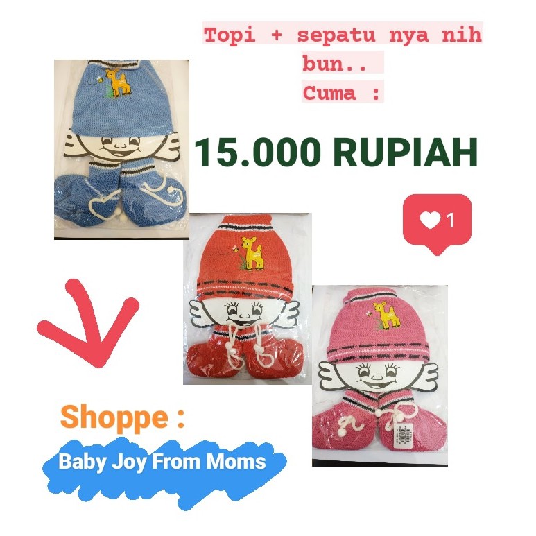 SALE !!! Topi Sepatu Bayi Boboko Topi Bayi