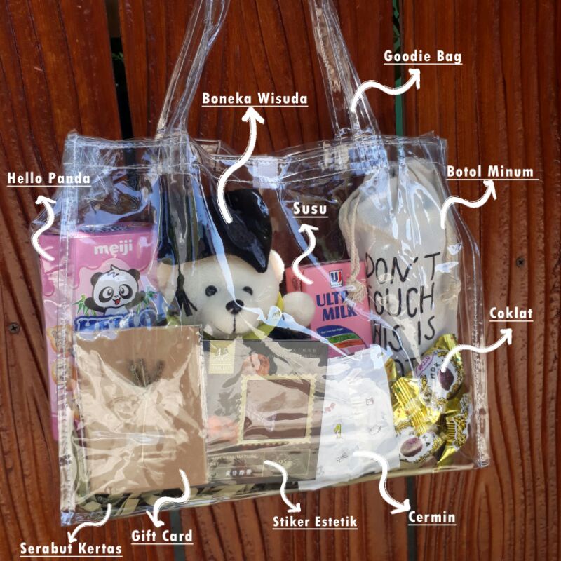 

hadiah wisuda / goodie bag makanan / hadiah kelulusan / hampers