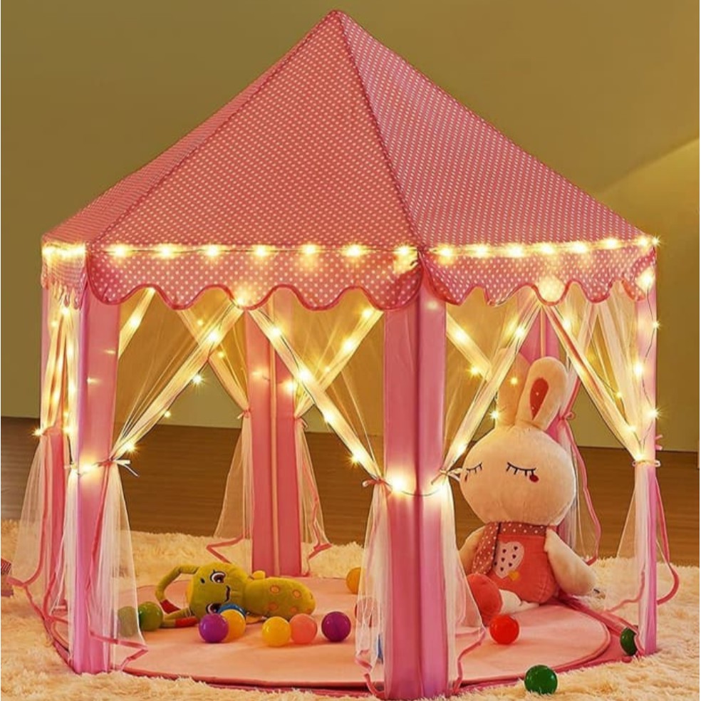 Tenda Anak Princess Castle Jumbo Mainan Anak Portable Mainan Indoor Outdoor Portable AN8111