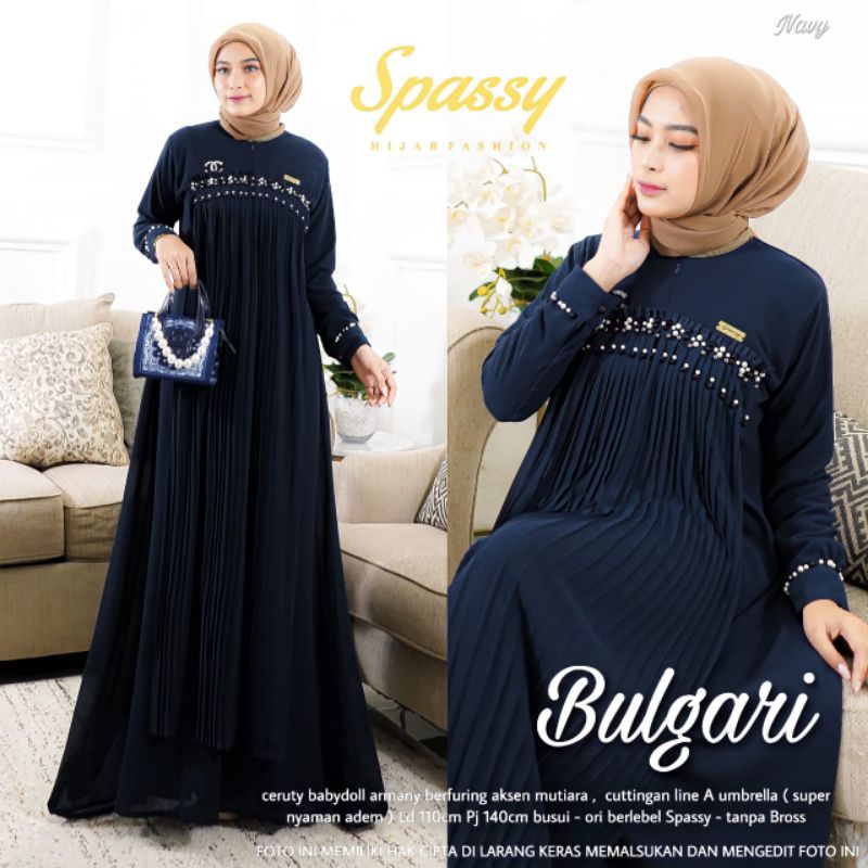 Bulgari -Gamis Dewasa  masakini // motif original by Spassy