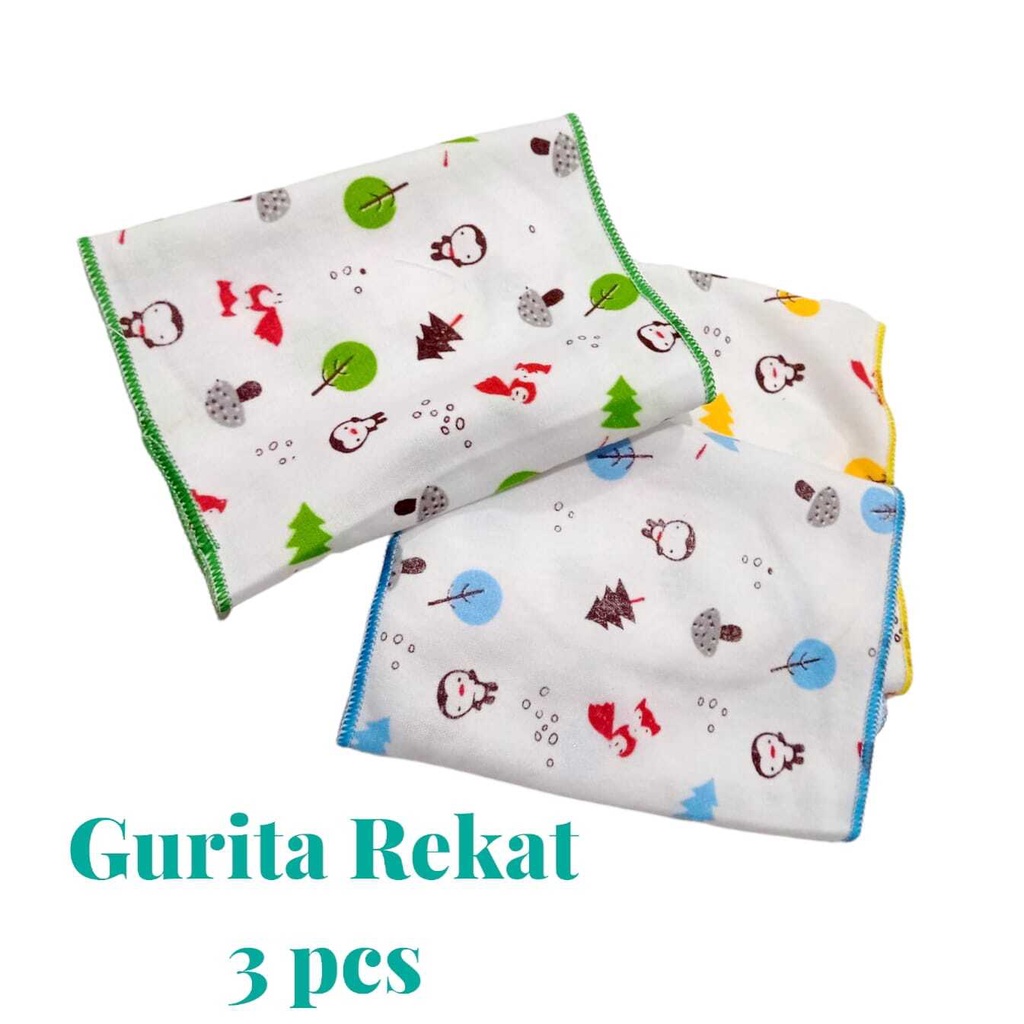 [3 pcs] Gurita Bayi Sablon | Gurita Bayi Rekat Motif Print