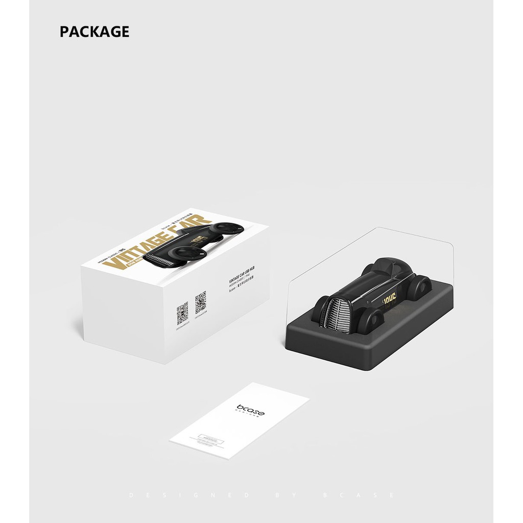 XIAOMI BCASE USB 2.0 Splitter 4 Port - Vintage Car Model - DSHJ-B-1903 - USB Hub 4 Port dari BCASE