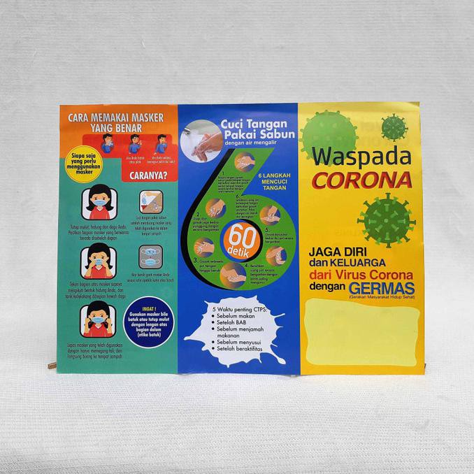 

Leaflet / Brosur Waspada Corona - Paket Isi 25 BIG SALE