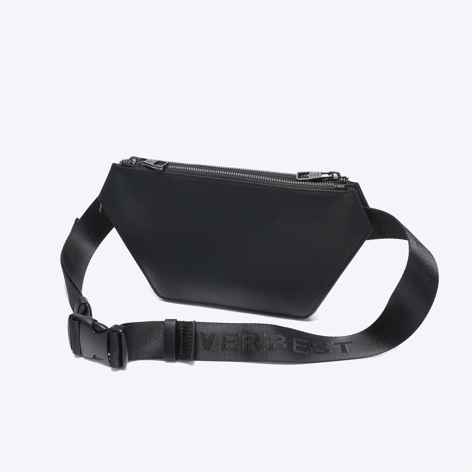 TAS SELEMPANG DADA/PINGGANG KULIT PRIA EVERBEST MEN LEATHER SLING CHEST/WAIST BAG ORIGINAL HITAM BLACK EM26