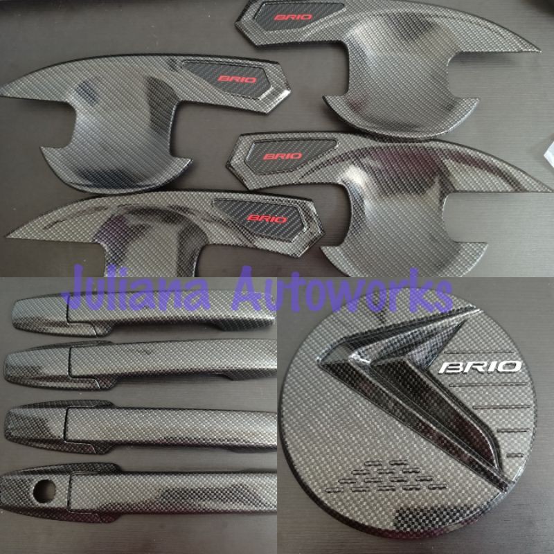 Outer handle tank Cover honda Brio Carbon