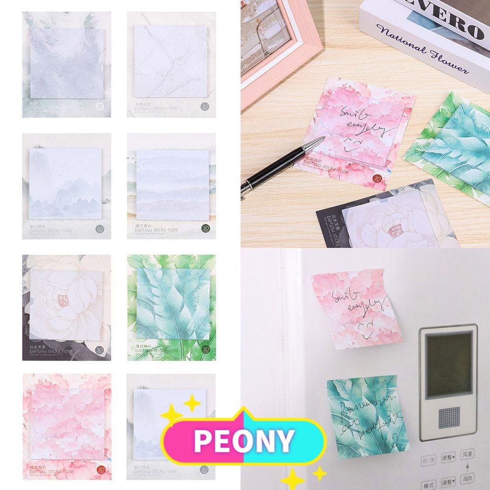 Cute Natural Plant Leaf Memo Pad Sticky Notepad Kawaii Stickers Note Paper