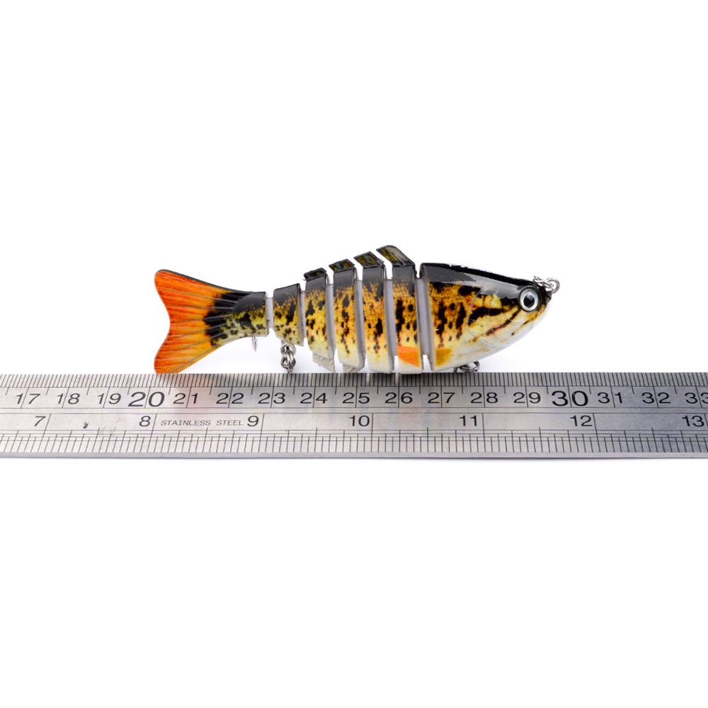 Shengyao 1Pcs Sinking Wobbler Jointed Minnow Umpan Pancing Buatan 10CM/15G Fishing Lure Multi Bagian Buatan Umpan Keras Trolling Pike Bait