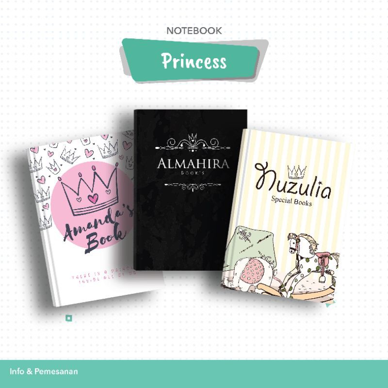 

Notebook Custom Nama Princess Queen Ratu Putri | Diary | Buku Agenda | Notes Catatan