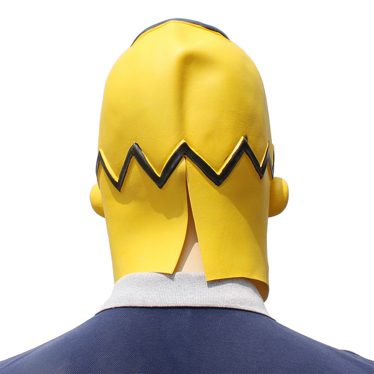 TOL-25 topeng latex karet kepala homer simpsons head mainan prank halloween