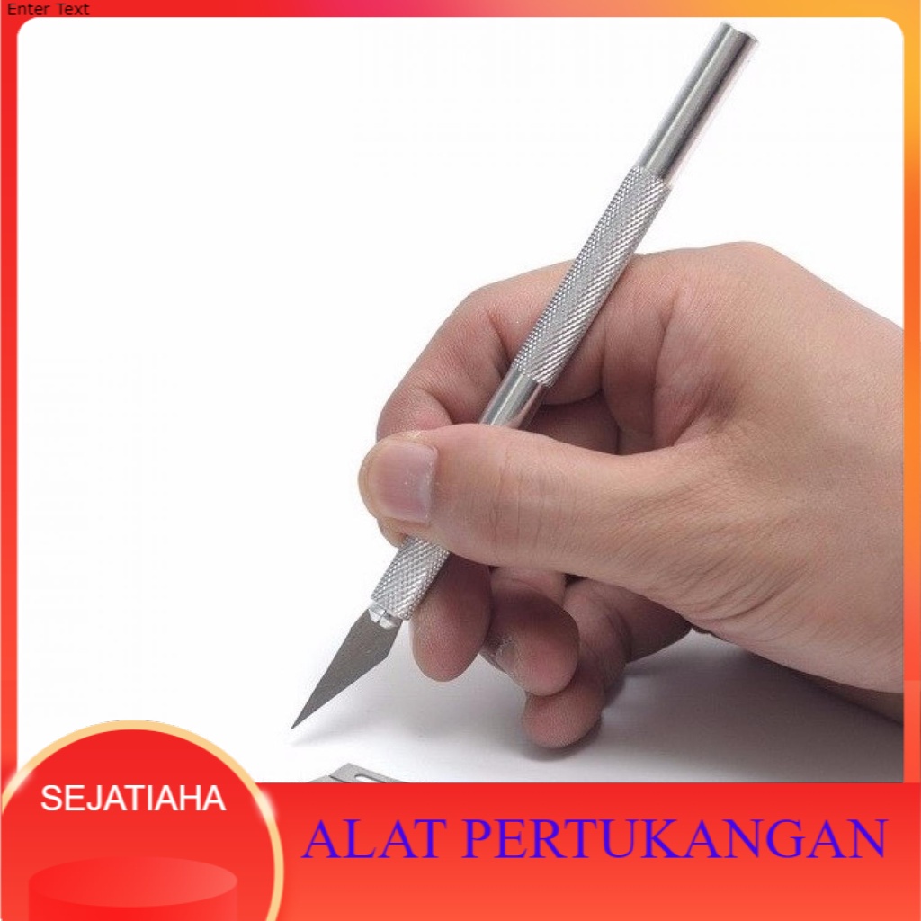 

KNIFEZER Pisau Ukir Seni Hobby Crafting Art Knife Metal Handle WL-Material Metal