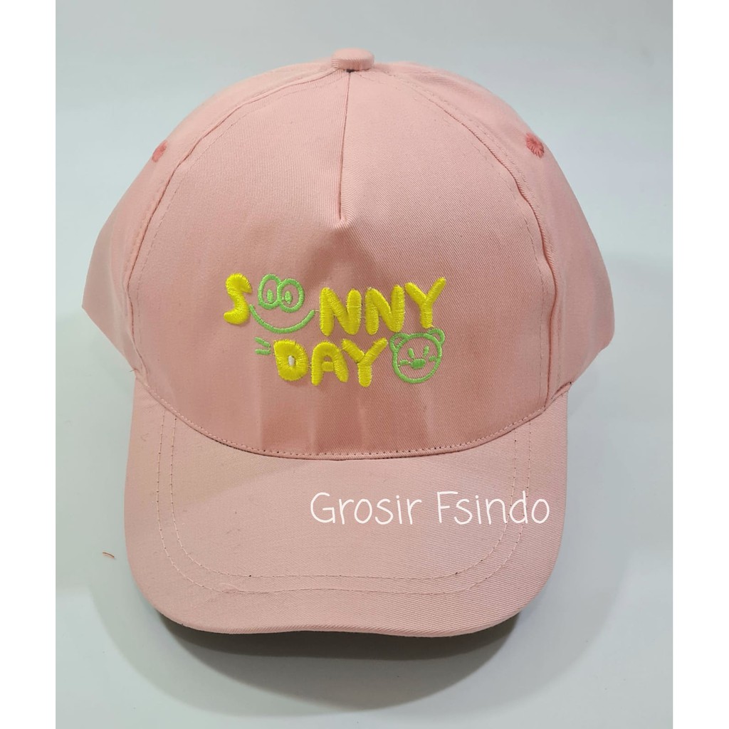 Topi anak sunny day/topi anak bordir