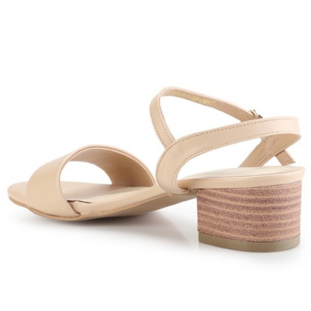 nicholas edison heel viensa beige sandal wanita hak tahu tali kait best seller terbaru peep toe-4