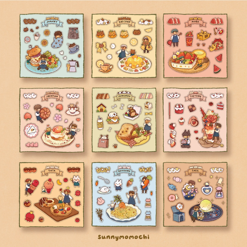 

127 Cafe Sticker Sheet | sunnymomochi