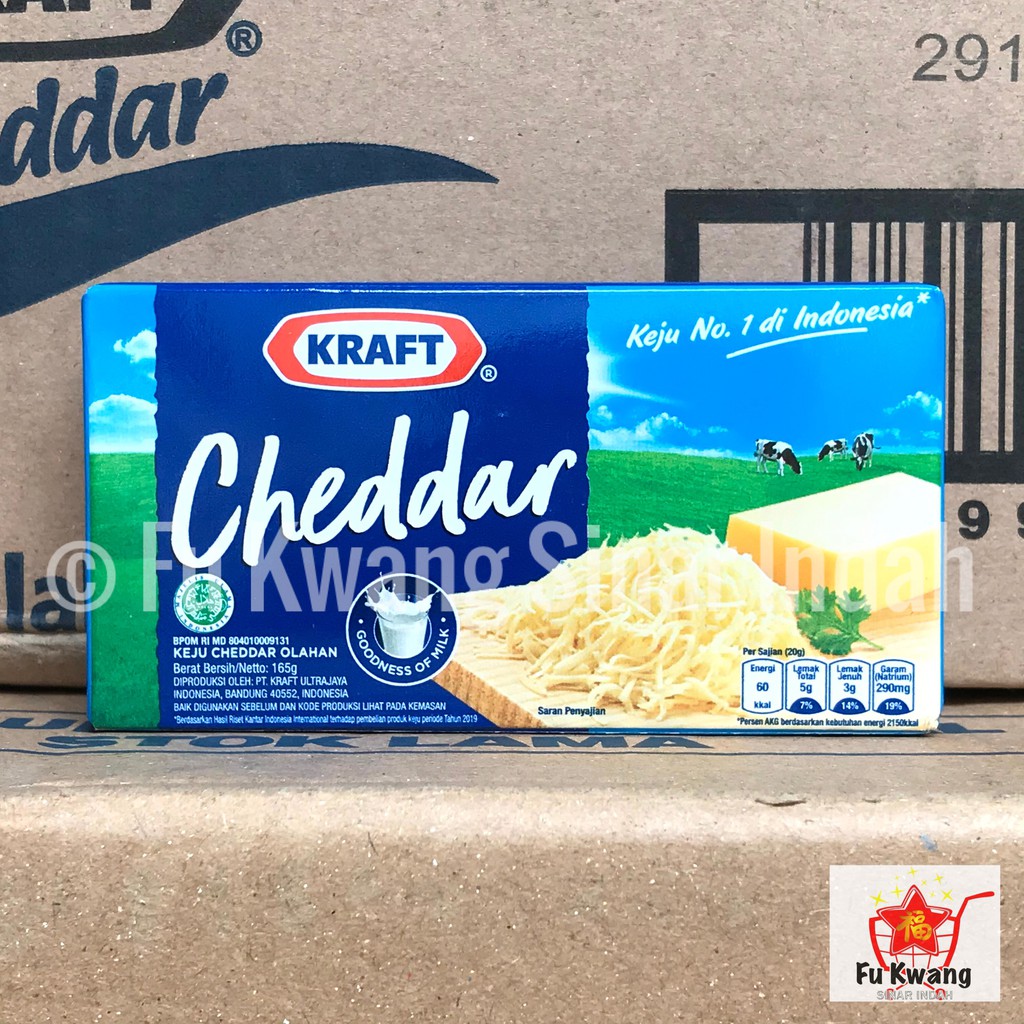 Jual Kraft Keju Cheddar Cheese 165 Gram | Shopee Indonesia