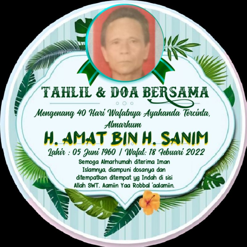 

STIKER LABEL ACARA TAHLILAN UNTUK NASI BOX BENTUK BULAT