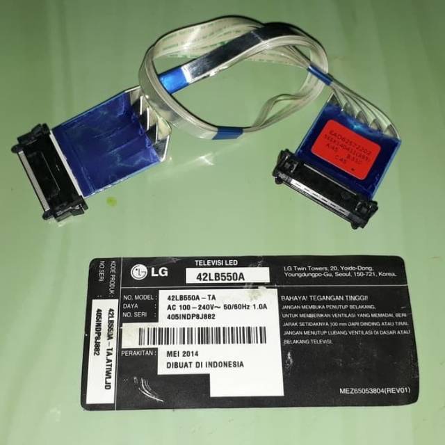 Flexible Fleksibel LVDS Original LG 42LB550 42LB550A