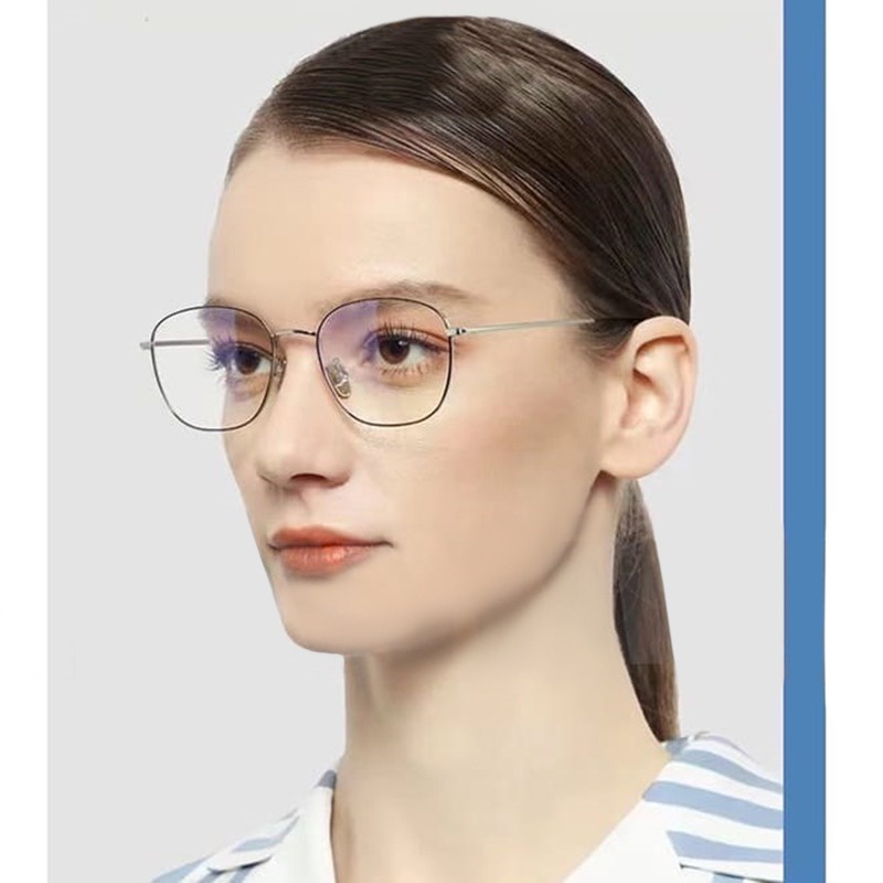 AFM Kacamata Lensa Photocromic  Anti Radiasi Wanita Pria Kacamata Bingkai Titanium