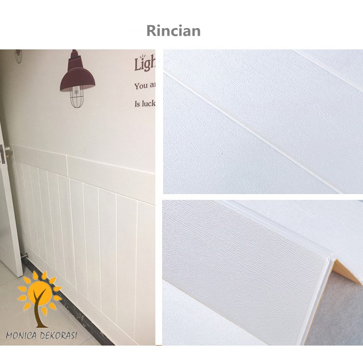 1 Wallpaper Dinding 3D Motif Kayu Wood Foam 70*70cm Dekorasi Kamar High Quality Walpaper-4