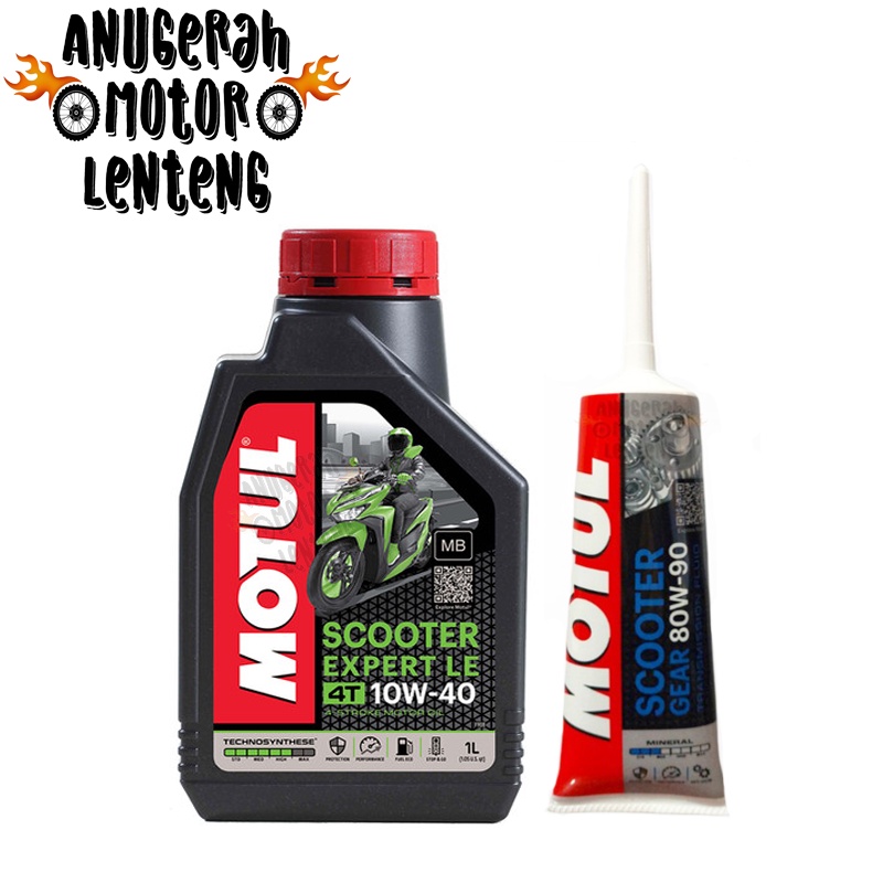 Oli Motul Matic Scooter Expert LE 1L 10W40 Dan Oli Gardan Motul 80W90