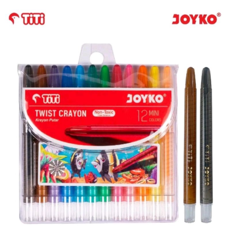 

TWIST CRAYON PUTAR JOYKO TITI TWCR-12MINI