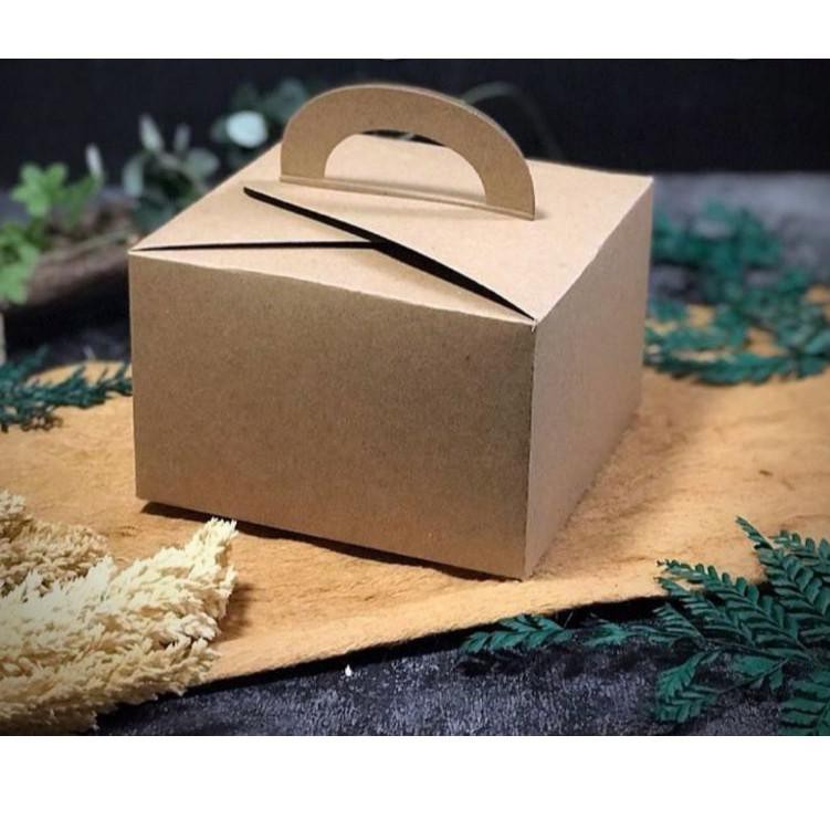 

GROSER Box ukuran 15x15x10 cm warna cokelat