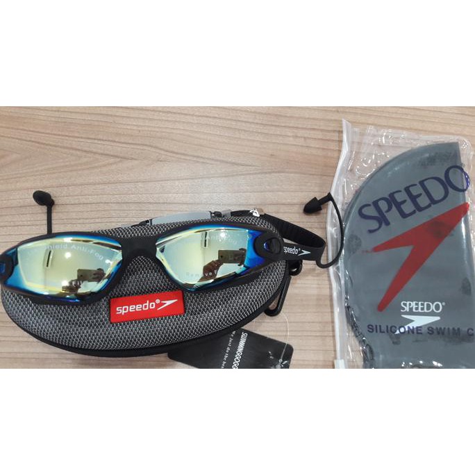 Kacamata Renang S866 dan Topi Renang "SPEEDO"
