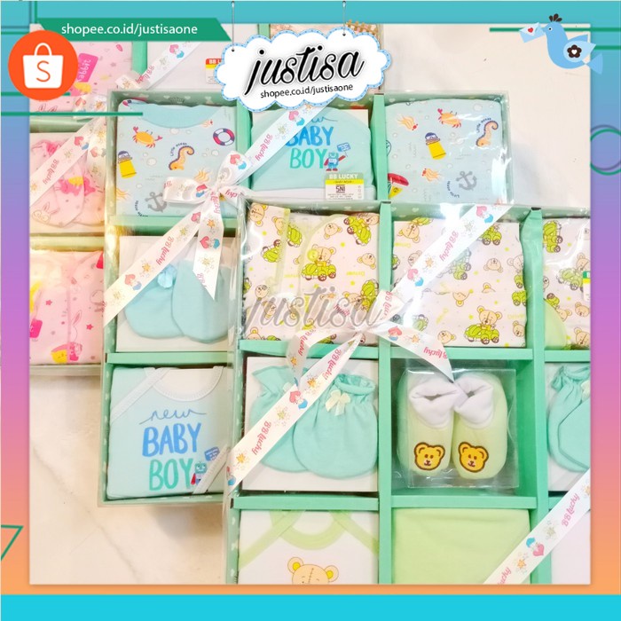 Promo !! Baby Set Baby Lucky SUPER JUMBO- Baby Gift Box- Kado Bayi Komplit