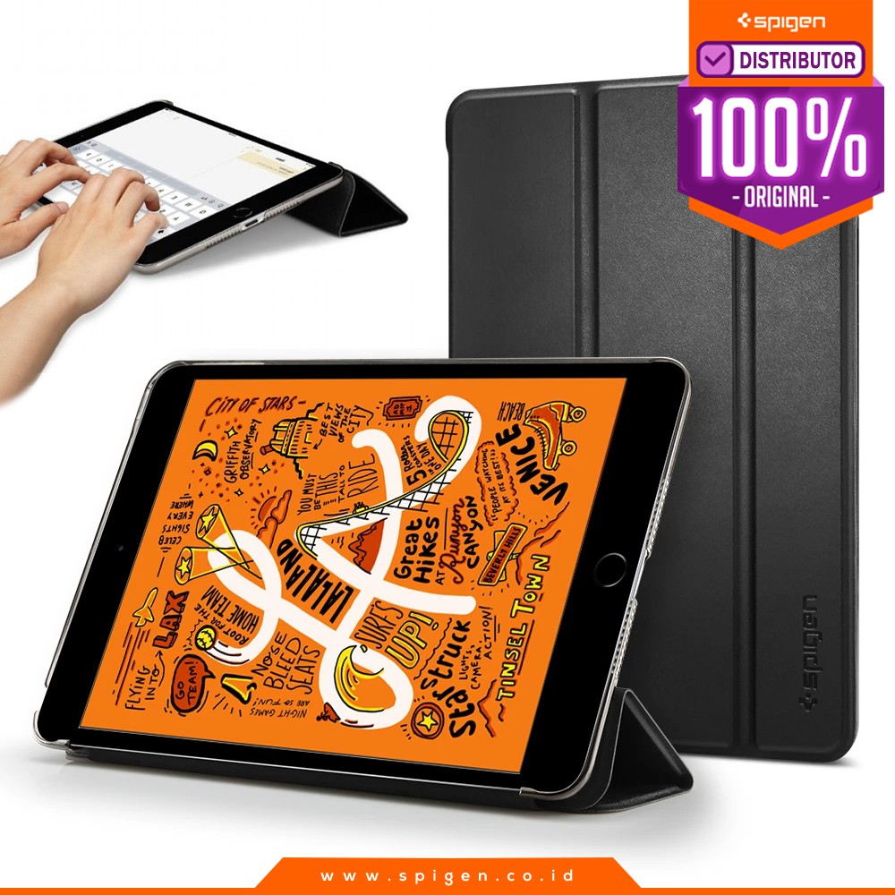 

Case iPad Mini 5 2019 SPIGEN Smart Fold Super Slim Leather Magnetic Cover Casing