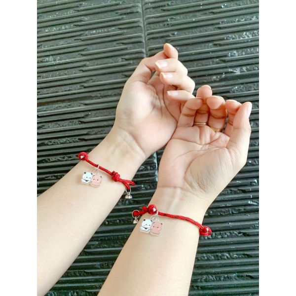 GELANG PANDA VIRAL TIKTOK PANDA GEMOYYY CUBIT PIPI MAGNETIC PASANGAN