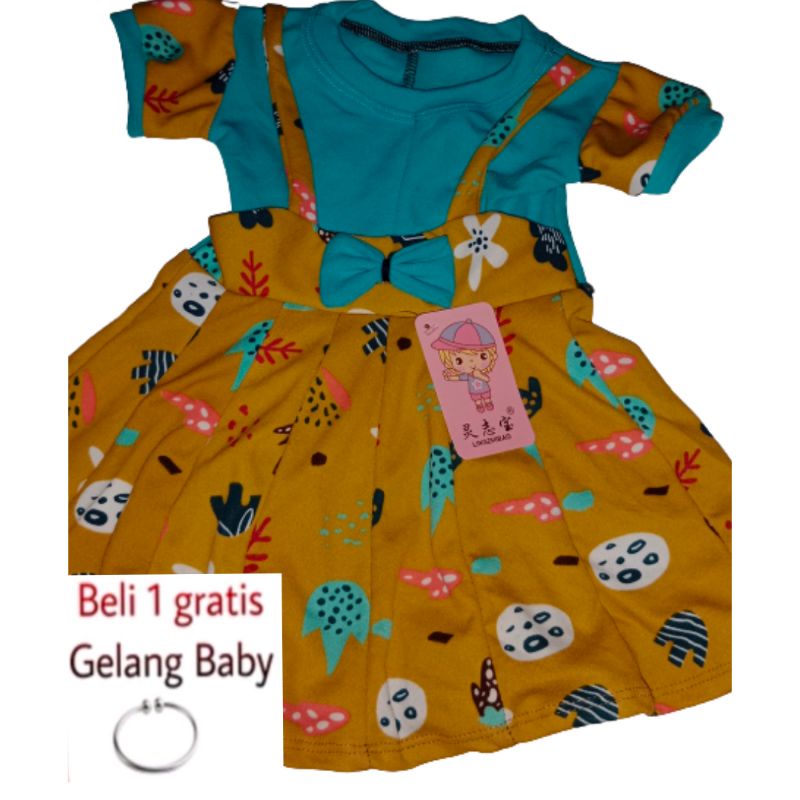 DRESS ANAK PEREMPUAN/DRESS KODOK ANAK PEREMPUAN UMUR BAYI 3BULAN-4 TAHUN KEKINIAN