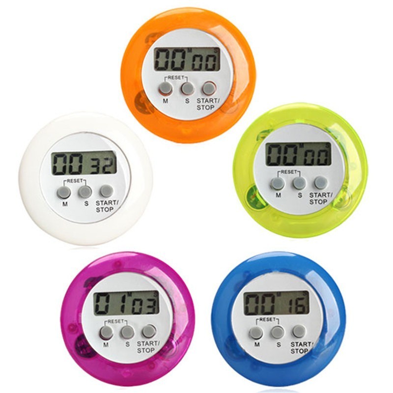 Sgmshop Bulat Alarm Masak Magnet Digital Kitchen Timer Dapur Jam Beker Antrian Food Court Chef