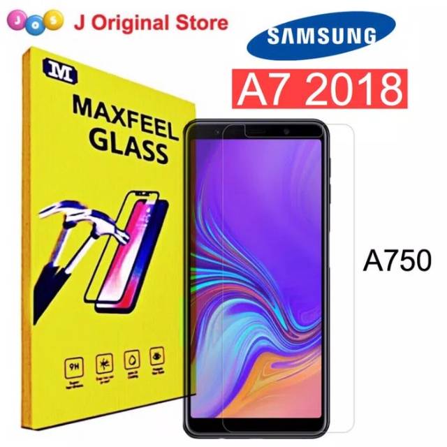 Maxfeel Tempered Glass Samsung A7 2018 A750 Clear Glass