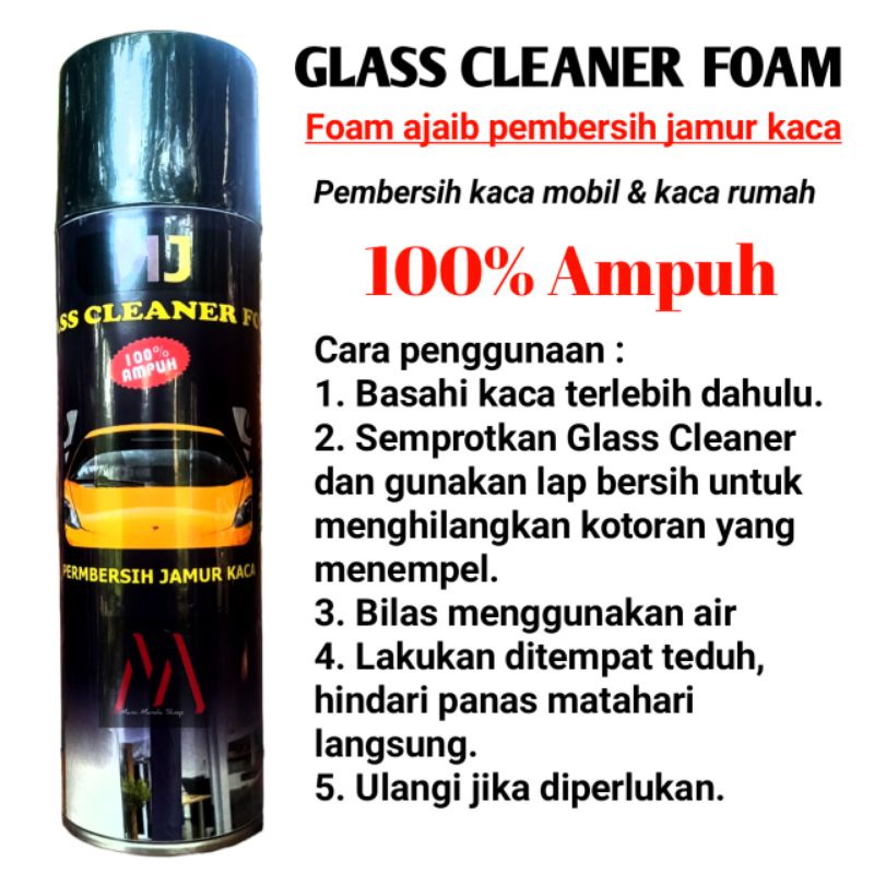 Foam Pembersih Kaca Mobil Kaca Rumah / MJ Glass Cleaner pembersih jamur kaca