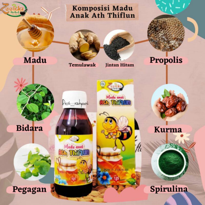 

MADU ATH THIFLUN | MADU SUPLEMEN OTAK | PENAMBAH NAFSU MAKAN | ANTIBIOTIK ALAMI 125 ml