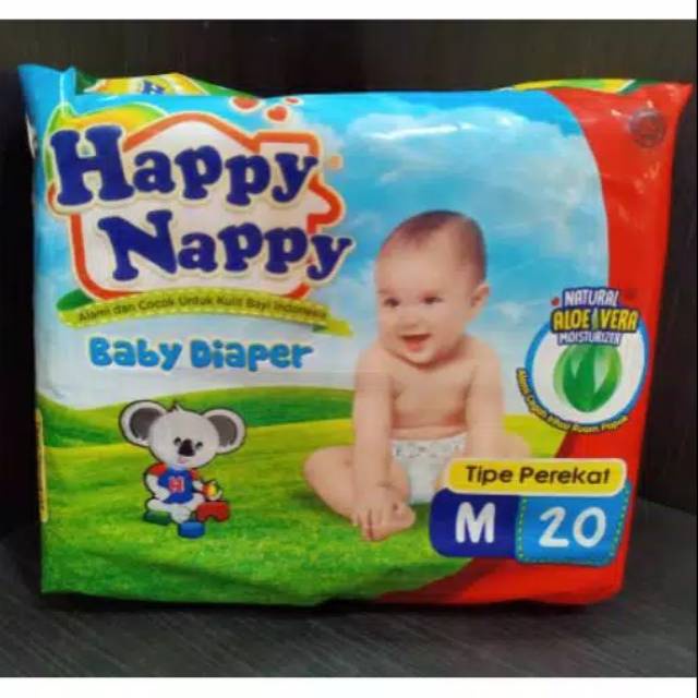 HAPPY NAPPY popok bayi perekat s20//m20//l20