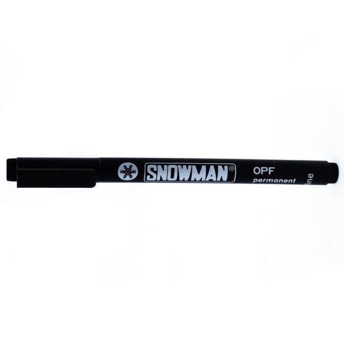 Snowman OHP OPF / Pulpen Snowman OPF OHP Fine Hitam