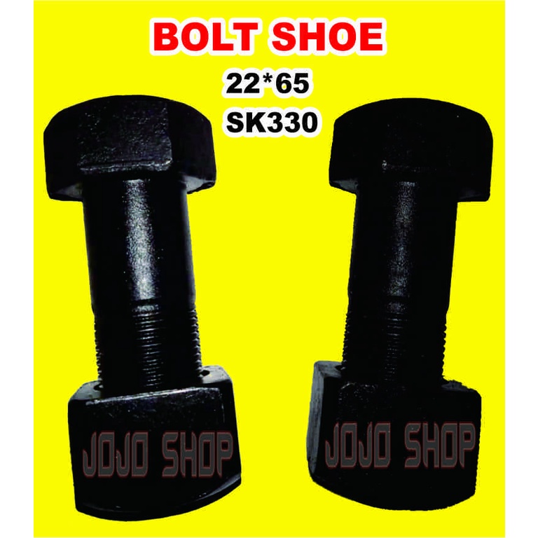 6Y 9024 / NUT 9W 4381 / 7/8"x65/ 22X65  BOLT SHOE SK330 /  E330 / EX400-1 / CAT E450 / DH500/SANY365